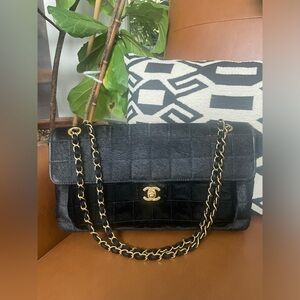 SOLD Chanel Black calfskin chocolate bag